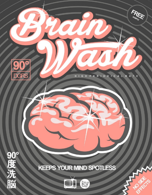 brain wash cartoon